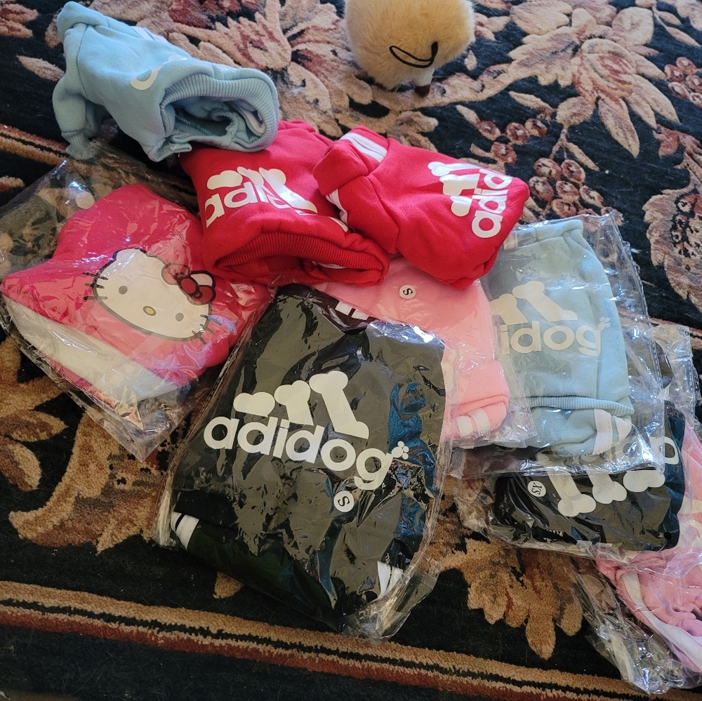 Extra small and small puppy sweatsuits